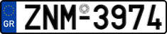 License plate of Greece, Cars