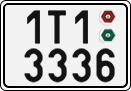 License plate of the Czech Republic, Cars (2001)