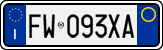 License plate of Italy, Cars (1994 year series)
