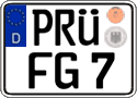 German license plate, Regular plates