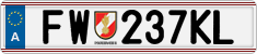 License plate of Austria, Official services and consulates
