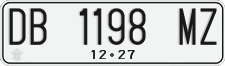 License plate of Indonesia, Regular plates