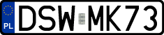 License plates of Poland, Regular car plates