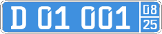 License plate of Kyrgyzstan, Diplomatic