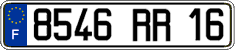 French license plate, FNI