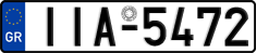 License plate of Greece, Cars