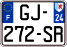 French license plate, SIV (ordinary)
