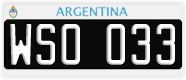 License plate of Argentina, Cars (1995, ABC 123)