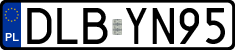 License plates of Poland, Regular car plates
