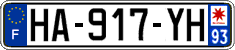 French license plate, SIV (ordinary)