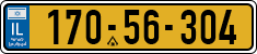 License plate of Israel, Regular plates