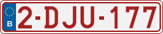 License plate of Belgium, Regular plates (2010)