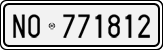 License plate of Italy, Cars (1927 year series)
