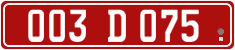License plate of Georgia, Diplomatic