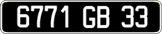 French license plate, FNI