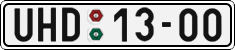 License plate of the Czech Republic, Cars (1960)