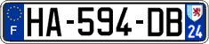 French license plate, SIV (ordinary)