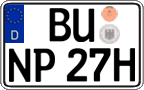German license plate, Plates for oldtimers (type 