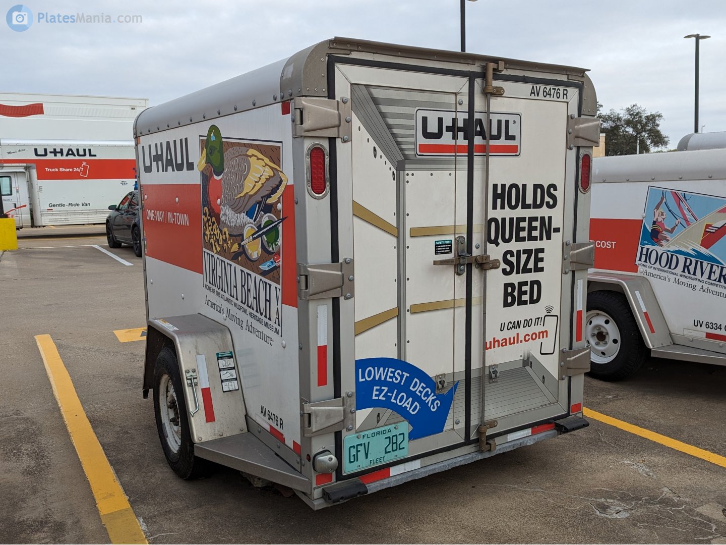 GFV 282, U-Haul 5' x 8' Cargo Trailer (AV) 