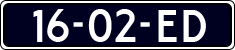 License plate of the Netherlands, Cars