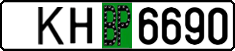 License plate Belarus, Provisional
