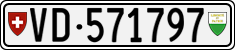 License plate of Switzerland, Cars
