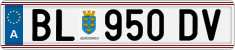 License plate of Austria, Regular plates