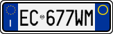 License plate of Italy, Cars (1994 year series)
