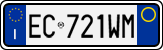 License plate of Italy, Cars (1994 year series)