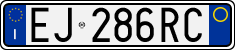 License plate of Italy, Cars (1994 year series)