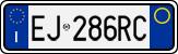 License plate of Italy, Cars (1994 year series)