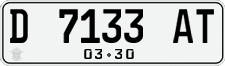 License plate of Indonesia, Regular plates