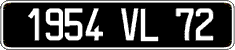 French license plate, FNI