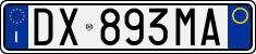 License plate of Italy, Cars (1994 year series)
