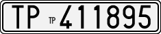 License plate of Italy, Cars (1927 year series)