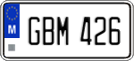 License plate of Malta, Regular plates (ABC 123)