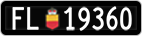 License plate of Liechtenstein, Cars