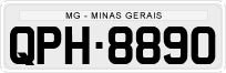 License plate of Brazil, Private owners (1990)