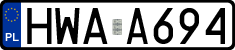 License plates of Poland, Authorities