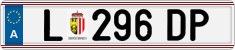 License plate of Austria, Regular plates