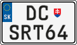 License plate of Slovakia, Vanity Plates