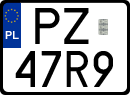 License plates of Poland, Special vehicles and motorcycles