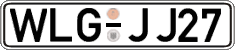 German license plate, Regular plates