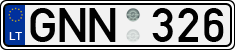 License plate of Lithuania, Cars