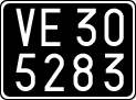 License plate of Italy, Cars (1927 year series)