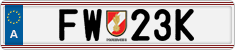 License plate of Austria, Official services and consulates