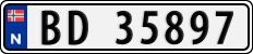 License plate of Norway, Cars