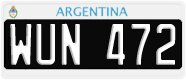 License plate of Argentina, Cars (1995, ABC 123)