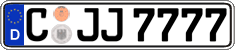 German license plate, Regular plates