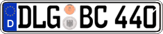 German license plate, Regular plates